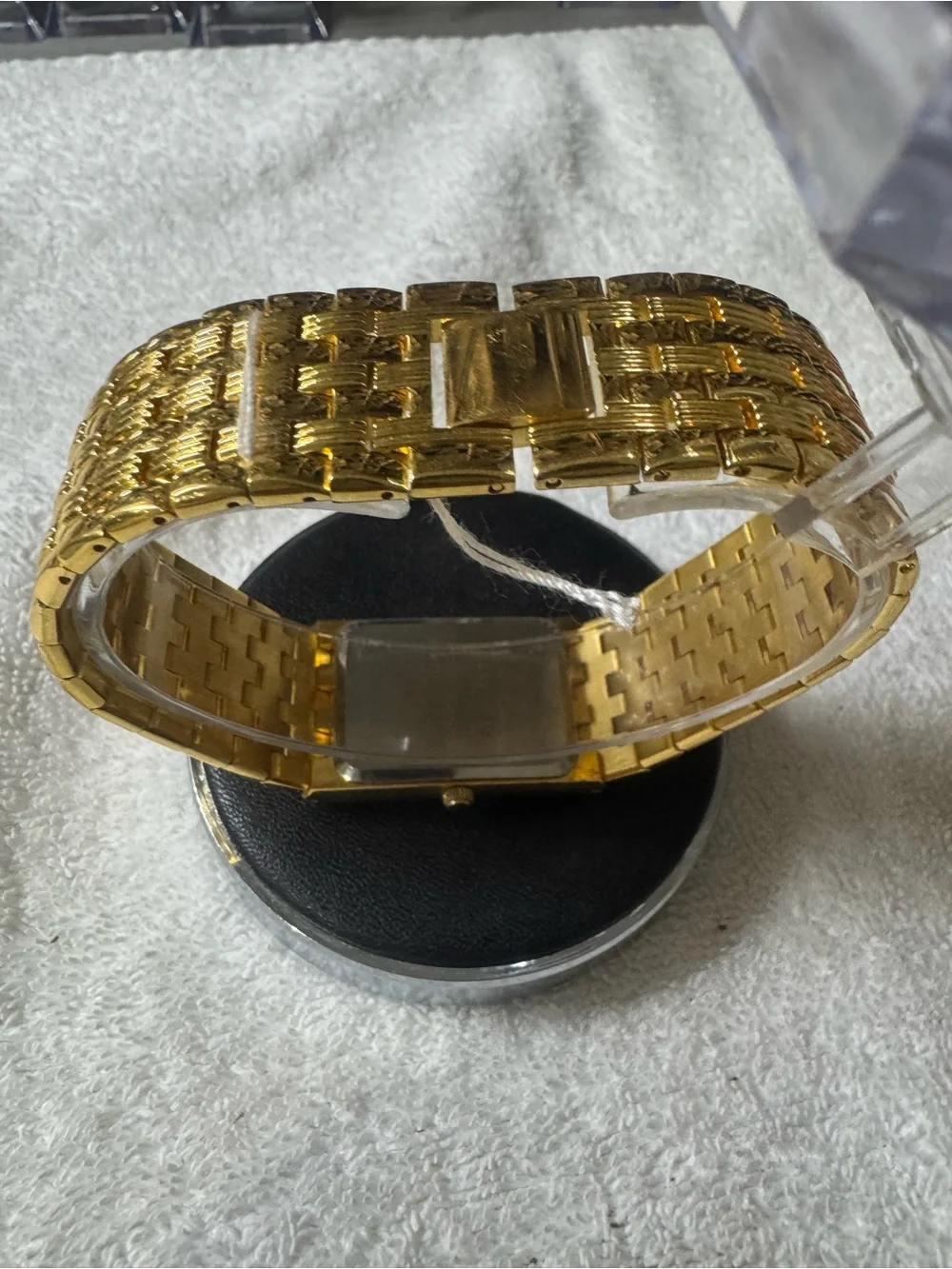 Remington Gold and Black Rectangular Men's Dress Watch